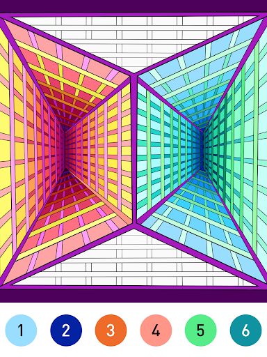 Mandala Color by Number Book screenshot