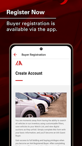 IAA Buyer Salvage Auctions screenshot