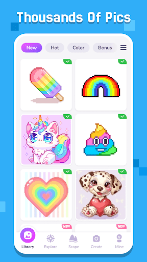 Pixel Coloring-Color by number screenshot