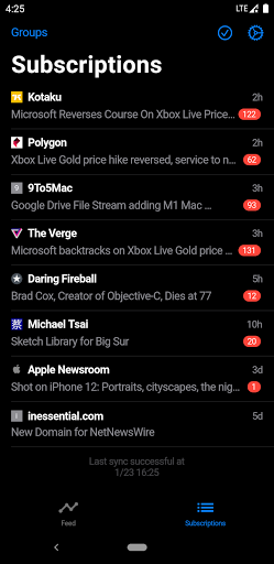 Fluent Reader Lite - RSS Clien screenshot