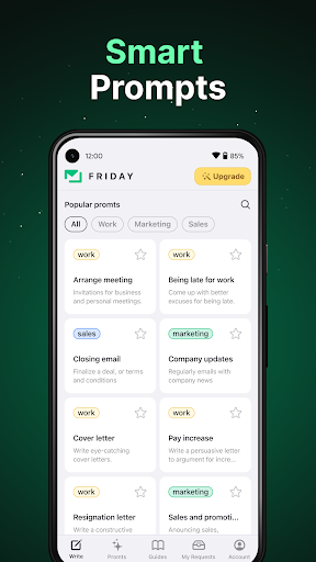 Friday: AI E-mail Assistant screenshot
