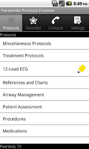 Paramedic Protocol Provider screenshot