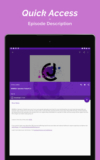 Podcast Player screenshot