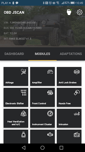 OBD JScan screenshot