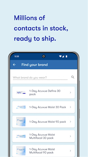 1800 Contacts - Lens Store screenshot