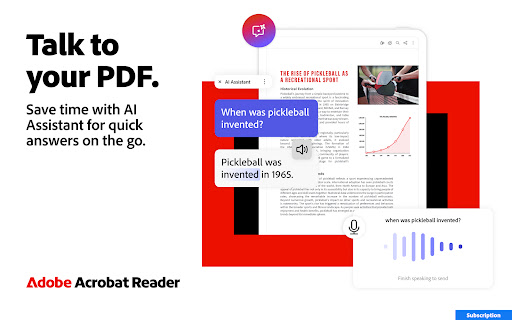Adobe Acrobat Reader: Edit PDF screenshot