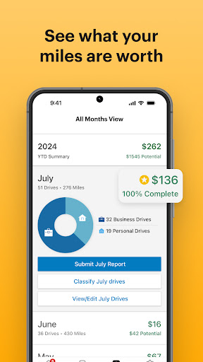 Mileage Tracker & Log - MileIQ screenshot