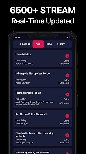 Police Scanner Pro - App screenshot