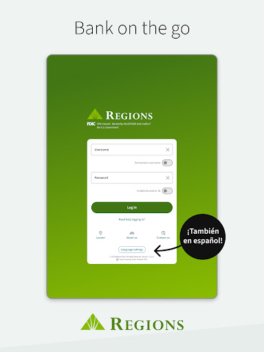 Regions Bank screenshot