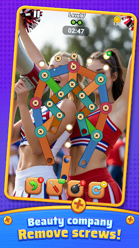 Wood Screw Lovely Puzzle screenshot