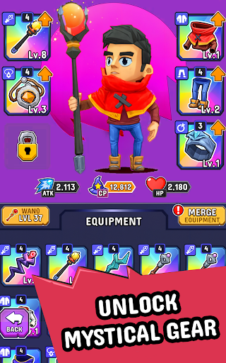 Wizario: Idle Magic RPG screenshot