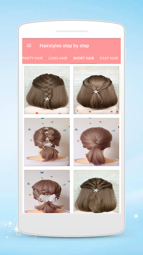 Hairstyles step by step screenshot