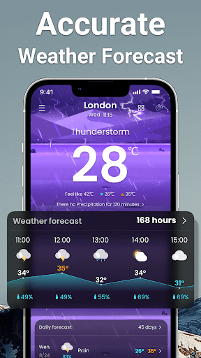 Weather: Live radar & widgets screenshot