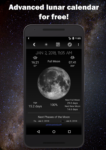 Moon Phase Calendar screenshot