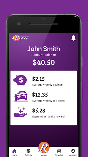 E-PASS Toll App screenshot