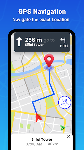 GPS Map Driving Directions screenshot