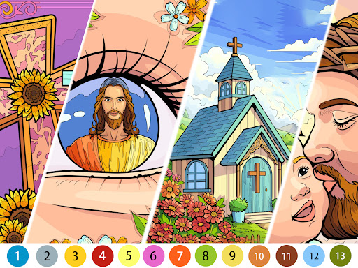Bible Color Paint By Number screenshot