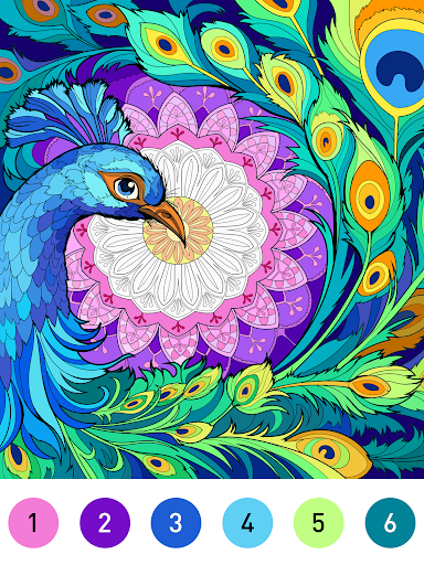Mandala Color by Number Book screenshot