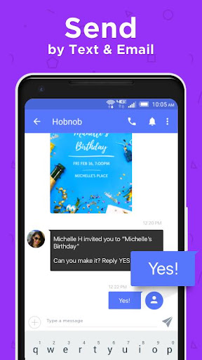 Hobnob - Invitation Card Maker screenshot