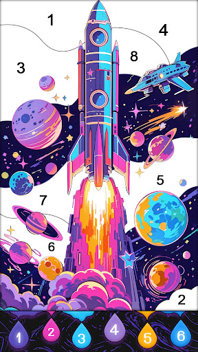 Fluid Art:Color By Number screenshot