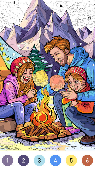 Vivid Color Paint By Number screenshot