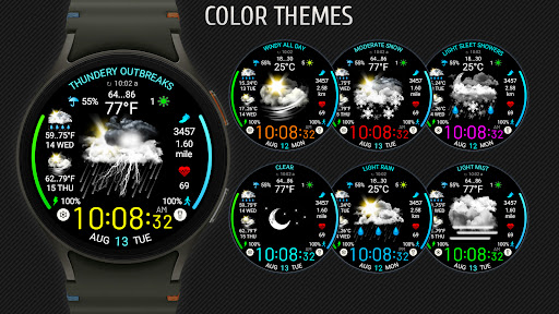 Weather watch face W5.5 screenshot