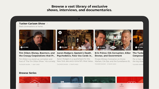 Tucker Carlson Network screenshot