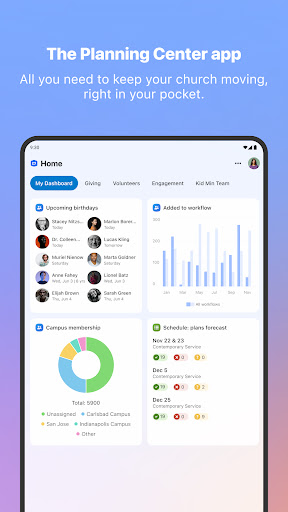 Planning Center screenshot