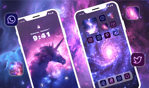 Glitter Wallpaper: Theme, Icon screenshot