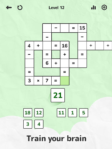 Math Crossword — Number puzzle screenshot