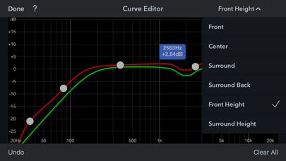 Audyssey MultEQ Editor app screenshot
