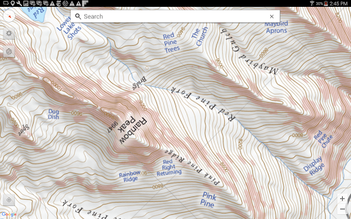 Wasatch Backcountry Skiing Map screenshot