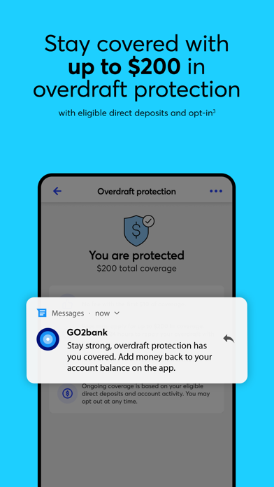 GO2bank: Mobile banking screenshot