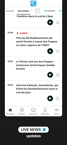 FRANCE 24 - Live news 24/7 screenshot