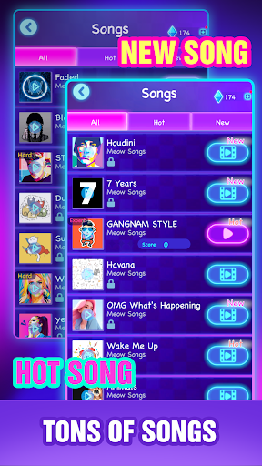 Cat Hop - Piano Music Games screenshot