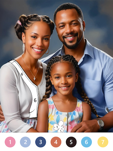 Black Color Paint By Number screenshot