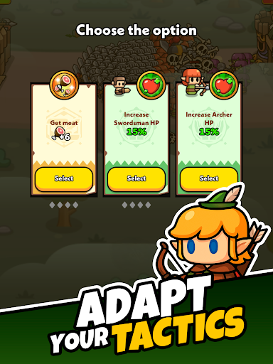 Tiny Warriors Rush - Idle TD screenshot