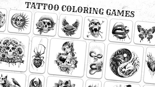Tattoo Coloring games screenshot