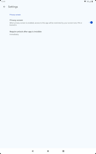 Google Authenticator screenshot
