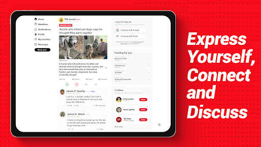 Beloud: News & Free Speech screenshot