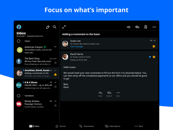 AOL: Email News Weather screenshot