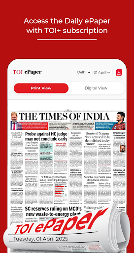 TOI English News, Daily ePaper screenshot