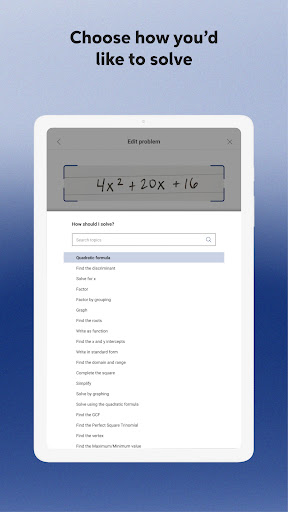 Mathway: Scan & Solve Problems screenshot