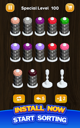 Nut Sort - Color Puzzle Games screenshot