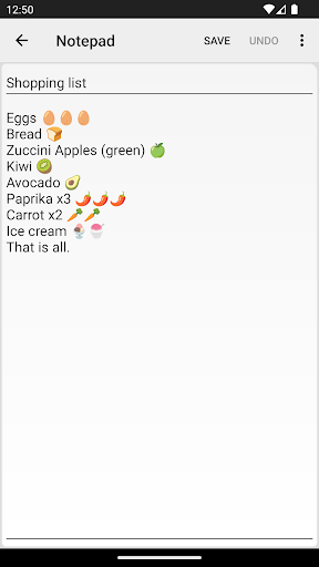 Notepad - simple notes screenshot