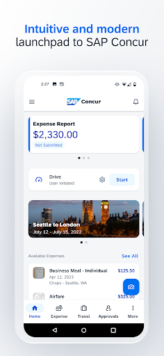 SAP Concur screenshot