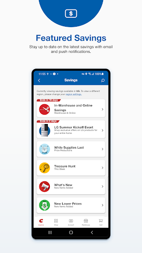 Costco Wholesale screenshot