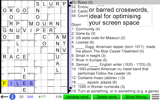 Crossword Unlimited screenshot