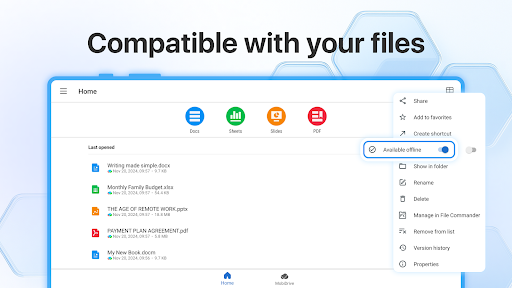 MobiOffice: Word, Sheets, PDF screenshot
