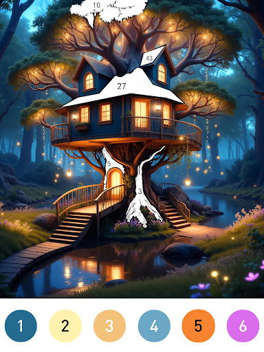 Fantasy Color By Number Game screenshot
